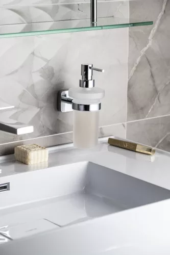 BEMETA TASI Szappanadagoló, 82x192x130mm, 230ml, króm (154109042) (IS019)