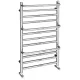 MANISA fürdőszobai radiátor három törölközőtartóval, 500x800mm, 180W, króm (IZ110)