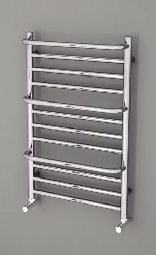MANISA fürdőszobai radiátor három törölközőtartóval, 500x800mm, 180W, króm (IZ110)