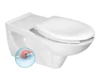 Sapho SENIOR Fali WC mozgáskorlátozottak, CLEAN ON, 37,5x73cm