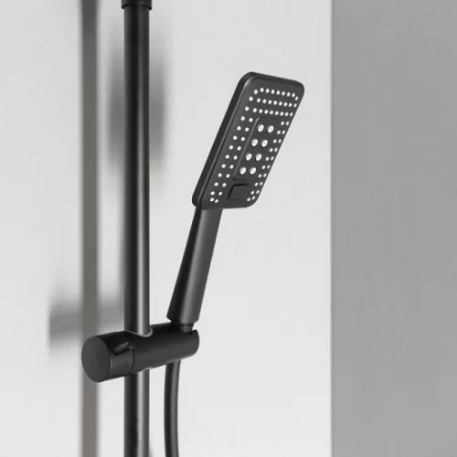 SAPHO zuhanyszett komplett termosztátos matt fekete SAPHO-KJ639