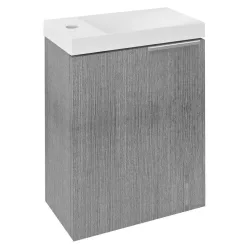   Sapho LATUS LT110-1111 függesztett fürdőszobai szekrény 39,4×50×22 cm, ezüst tölgy (LT110-1111)