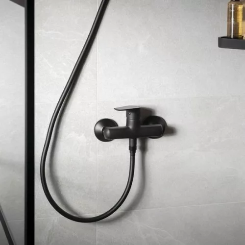 AQUALINE LOTTA fali zuhanycsaptelep matt fekete SAPHO-LT611B