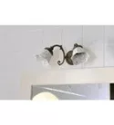 Sapho BRINDISI fali lámpa, izzó nélkül, kerámia búra, max:40W, 230V, 375x140x230mm, bronz