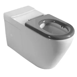 Sapho MEDIC RIMLESS monoblokkos WC-csésze, ülőke nélkül, alsó/hátsó kifolyású