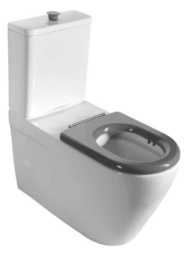 Sapho MEDIC RIMLESS monoblokkos WC-csésze, ülőke nélkül, alsó/hátsó kifolyású