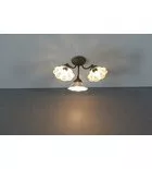 Sapho NAPOLI mennyezeti lámpa, E14 3x40W, 230V, keramia búrával, bronz