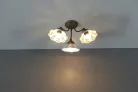 Sapho NAPOLI mennyezeti lámpa, E14 3x40W, 230V, keramia búrával, bronz