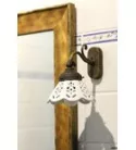 Sapho BARI fali lámpa, kerámia búra, max:40W, 230V, 138x180x210mm, bronz