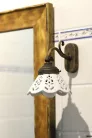 Sapho BARI fali lámpa, kerámia búra, max:40W, 230V, 138x180x210mm, bronz