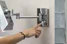 kozmetikai tükör LED világítással, króm (MW834)