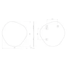 STEN tükör, 80x80cm (NA285)