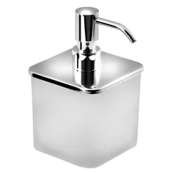   Tartalék FLORI szappanadagoló tégely és pumpa, króm (NDRF019)