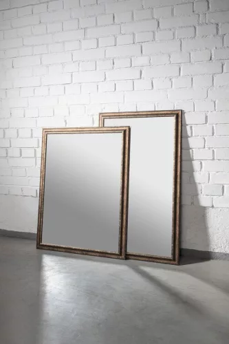 ROMINA tükör fa kerettel, 580x980mm, antik bronz (NL398)