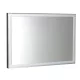 LUMINAR tükör aluminium kerettel, LED világítással, 900x500mm, króm (NL559)