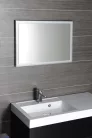 LUMINAR tükör aluminium kerettel, LED világítással, 900x500mm, króm (NL559)