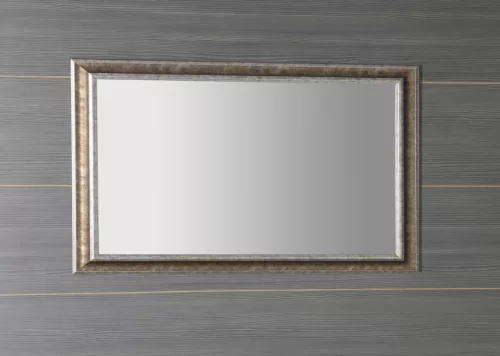 AMBIENTE tükör fa kerettel, 620x1020mm, antik bronz (NL701)