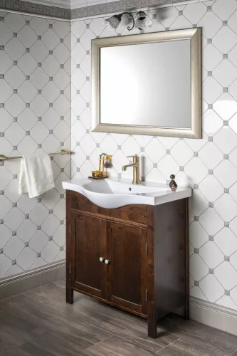 CORONA tükör fa kerettel, 728x928mm, champagne (NL720)