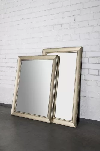 CORONA tükör fa kerettel, 728x928mm, champagne (NL720)