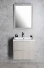 NIROX keretes tükör, 60x80x3cm, ezüst tölgy (NX608-1111)