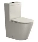 Sapho PACO RIMLESS monoblokkos WC, alsó/hátsó kifolyású, ülőke nélkül, duálgombos öblítőmechanikával, 38x61cm, elefántcsont