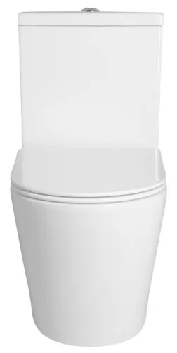 Sapho PACO RIMLESS monoblokkos WC, alsó/hátsó kifolyású, ülőke nélkül, duálgombos öblítőmechanikával, 38x61cm, (PC1012R helyett)