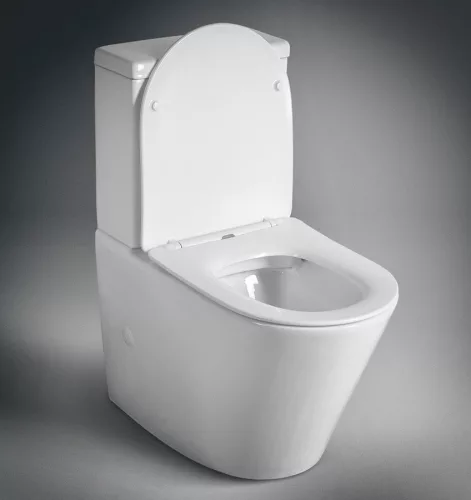 Sapho PACO RIMLESS monoblokkos WC, alsó/hátsó kifolyású, ülőke nélkül, duálgombos öblítőmechanikával, 38x61cm, (PC1012R helyett)