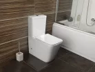 Sapho PORTO RIMLESS monoblokkos WC, alsó/hátsó kifolyású, duálgombos öblítőmechanikával, 36,5x65cm (PC102R helyett)
