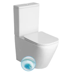 Sapho IMALA VORTEX RIMLESS monoblokkos WC, alsó/hátsó kifolyású, ülőke nélkül