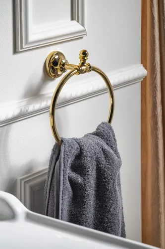 PERLA Törölközőtartó, arany (PE0155)