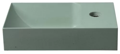 Sapho PICCOLINO betonmosdó, 30,8x17cm, jobbos, zöld