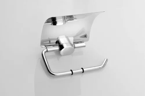 FLORI WC-papírtartó fedéllel, króm (RF007)