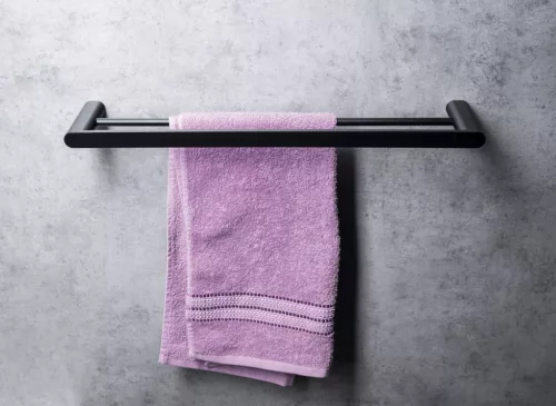 FLORI törölközőtartó, 600x127mm, fekete (RF011/15)