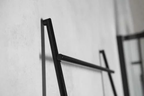 DEBUT törölközőtartó, 500x1860x32mm, matt fekete (SE121)