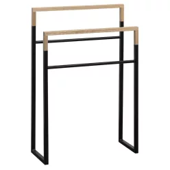   SKA törölközőtartó, 55x79x20cm, matt fekete/tölgy (SKA308)