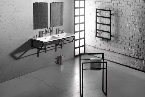 SKA törölközőtartó, 55x79x20cm, matt fehér (SKA311)