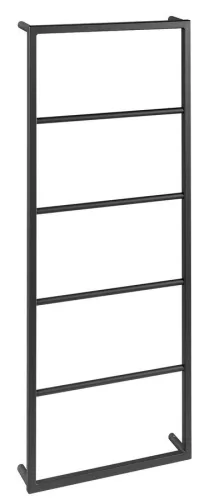 SKA fali törölközőtartó, 45x115x10cm, matt fekete (SKA501)