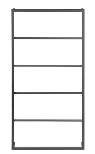 SKA fali törölközőtartó, 60x115x10cm, matt fekete (SKA502)