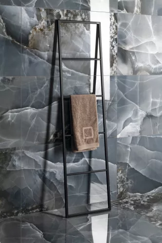 SKA törölközőtartó, 42x170x2cm, matt fekete (SKA551)