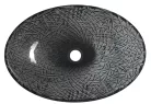 Sapho BEAUTY PURUS üvegmosdó, 50x36cm, fekete