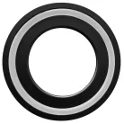Sapho Alátét mosdó és mosdótartó pult közé, 10mm, matt fekete