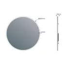 VISO tükör LED világítással, átm:900mm (VS090)