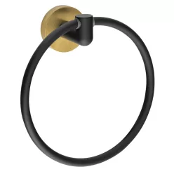   BEMETA  LARISSA fali törölközőtartó, 168x173x72mm, fekete/matt arany (WS006BG)