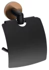BEMETA LARISSA fali WC-papírtartó, 136x194x116mm, fekete/matt réz (WS007BC)