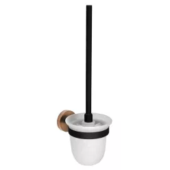   BEMETA LARISSA fali WC-kefetartó, 110x360x145mm, fekete/matt réz (WS008BC)