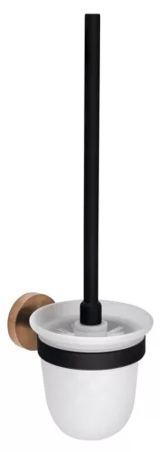 BEMETA LARISSA fali WC-kefetartó, 110x360x145mm, fekete/matt réz (WS008BC)