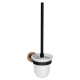 BEMETA LARISSA fali WC-kefetartó, 110x360x145mm, fekete/matt réz (WS008BC)