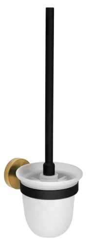 BEMETA LARISSA fali WC-kefetartó, 110x360x145mm, fekete/matt arany (WS008BG)