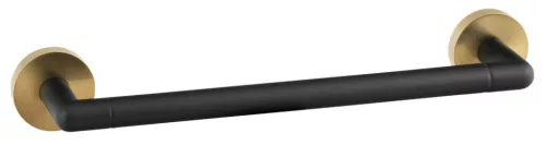 BEMETA  LARISSA fali törölközőtartó, 354x54x72mm, fekete/matt arany (WS009BG)