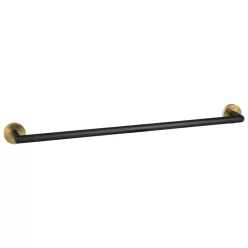   BEMETA  LARISSA fali törölközőtartó, 654x54x72mm, fekete/matt arany (WS010BG)